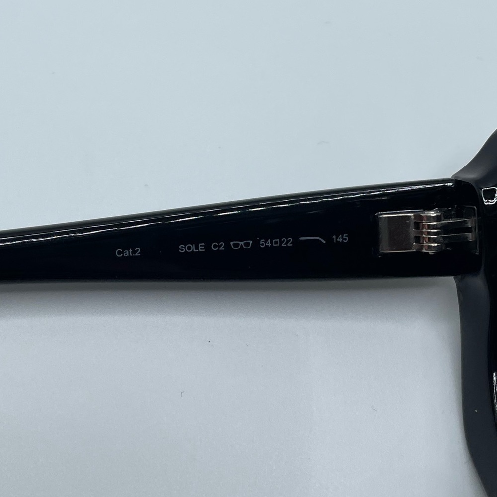 MITA SOLE Black Oversized Womens 100% Sustainable Sunglasses C2 54-22-145 NWOT - Picture 8 of 12